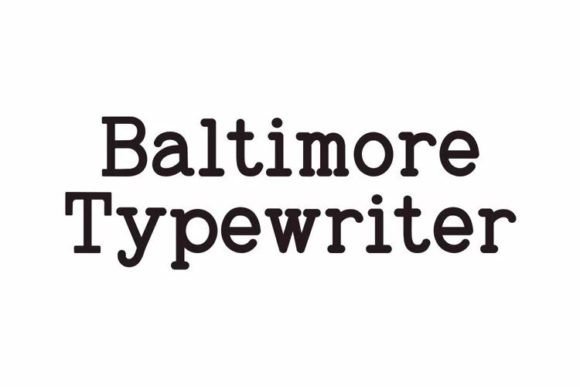 Baltimore Typewriter Pack: Vintage Charm for Modern Design