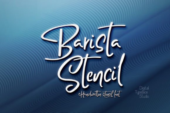 Barista Stencil: A Handwritten Font for Unique Designs