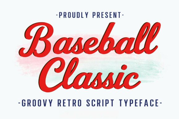 Baseball Classic: A Vintage Script Font for Timeless Designs