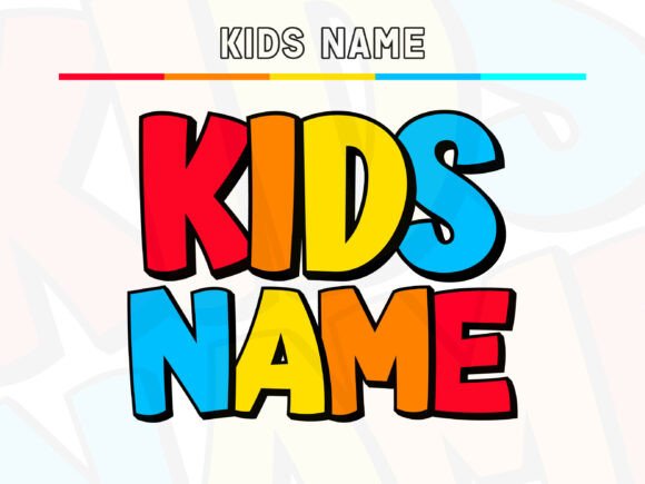 Candy-Colored Typography for Creative Kids Projects