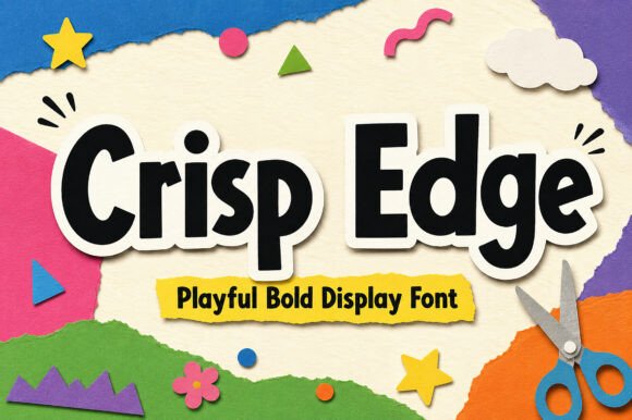 Crisp Edge: A Playful Bold Display Font