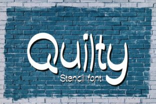 Discover Quilty: A Stencil Font with Casual Charm