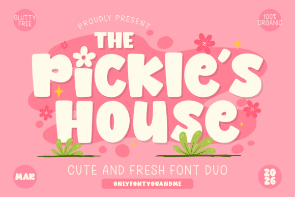 Discover The Pickles House: A Font Duo with Charming Personality