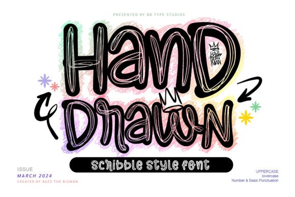 Discover the Playful Charm of the Hand Drawn Typeface