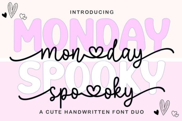 Discovering the Monday Spooky Script Font Duo