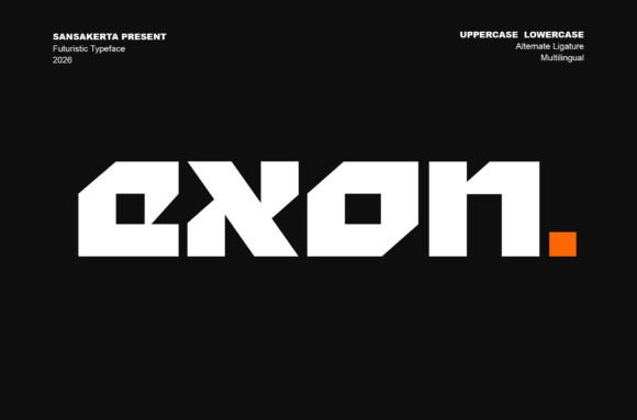 Exon: A Futuristic Font for Digital and Physical Worlds