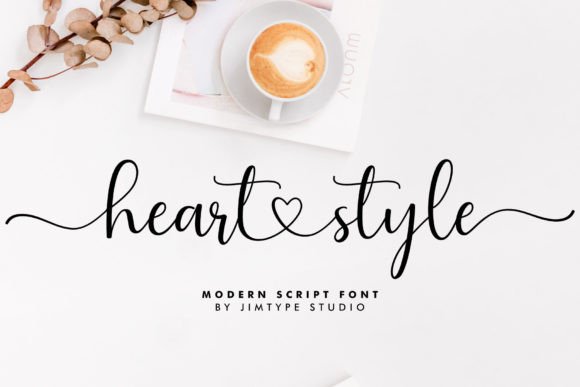 Heart Style Font: Elegance for Your Designs