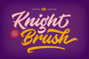Knight Brush: The Vintage Signage Script for Bold Design