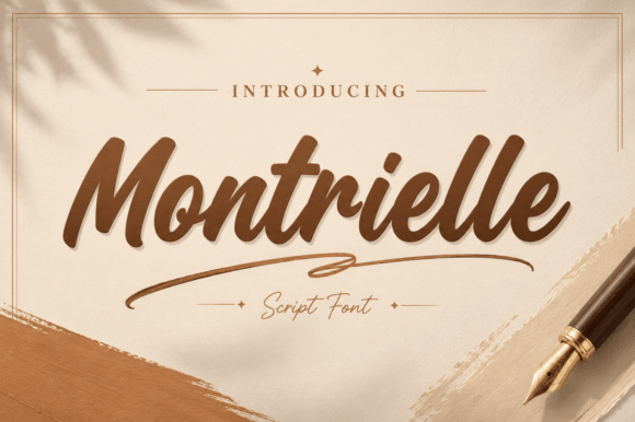 Montrielle: Elegant Script for Luxury Branding