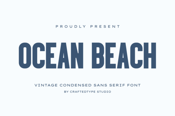 Ocean Beach: A Sleek Vintage Condensed Sans Serif