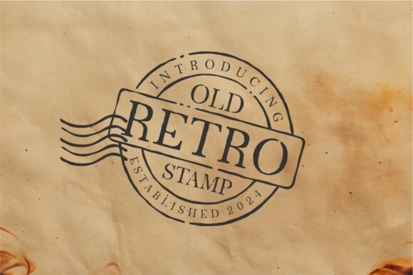 Old Retro Stamp: A Handcrafted Font for Vintage Charm