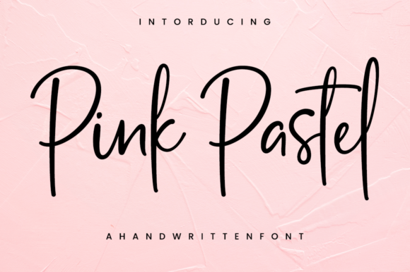 Pink Pastel: A Delicate Script Font for Elegant Designs