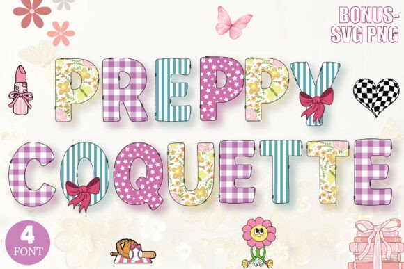 Preppy Coquette Decorative: Stylish Font Bundle