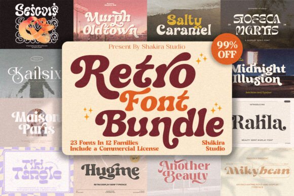 Retro Bundle Collection: Your Ultimate Font Toolkit