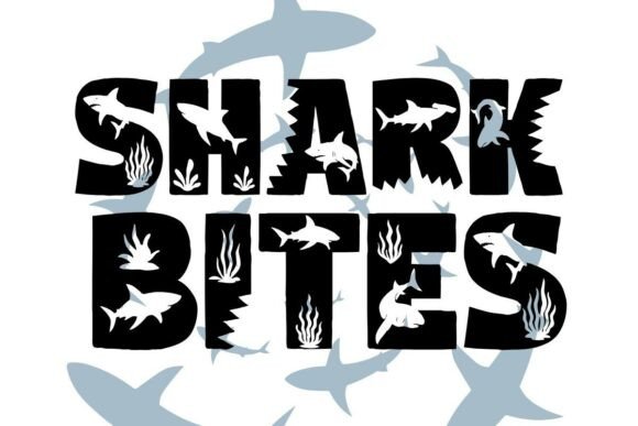 Shark Bites Decorative Font: A Bold Choice for Creative Projects