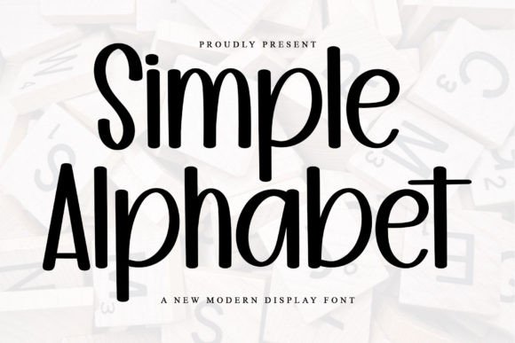 Simple Alphabet: A Festive Typeface for Cheerful Designs