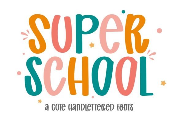 Super School: A Playful Hand Lettering Font for Creative Projects