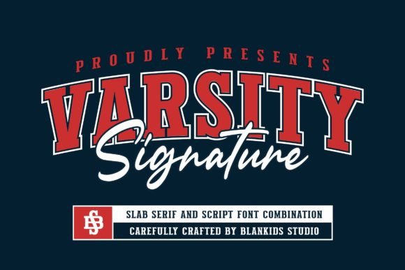 Varsity Signature: A Sporty College Font for Modern Branding