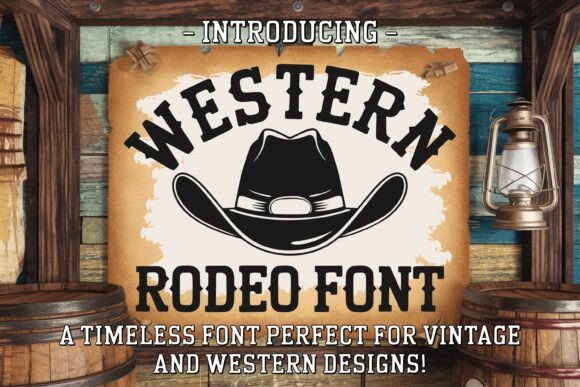 Western Rodeo Font: Authentic Wild West Typography