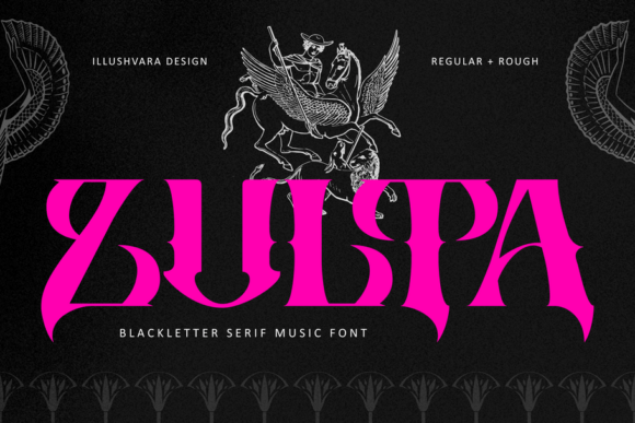 Zulta Music: Bold Blackletter Font for Metal & Gothic Design